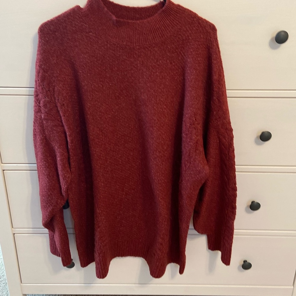 Lauren Conrad Mock Neck Tunic Sweater